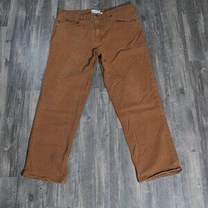 Saddlebred Brown Clay Denim Workwear Work Pant Men's Fits 38x30 (tagged 38x32)
